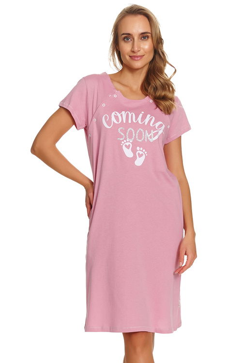 Doctor Nap TCB.7459 koszula nocna do karmienia blush rose