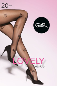 Gatta Lovely 05 20 DEN Wyrób pończoszniczy rajstopy, nero