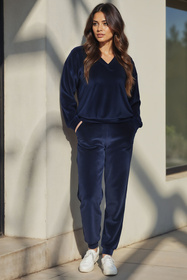 Bluza nierozpinana Vivisence 9002 granatowy 