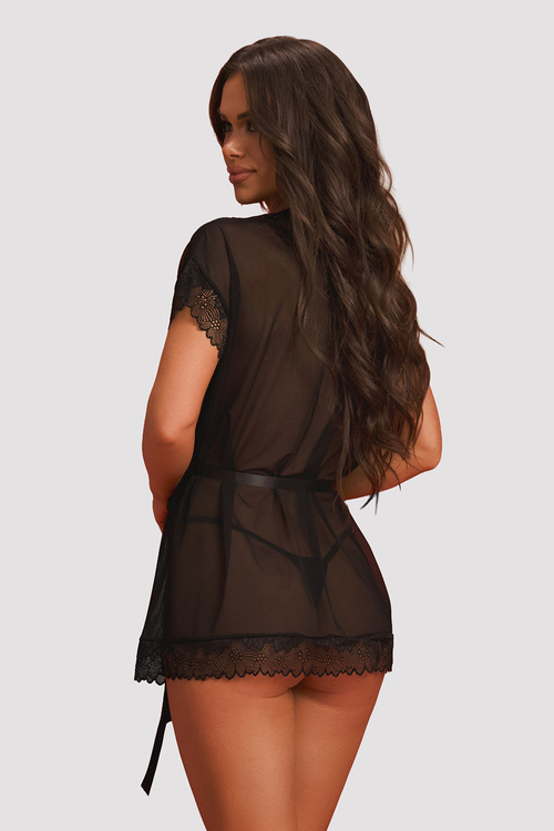 Peniuar Obsessive Deina More peignoir black