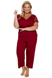 Piżama Doctor Nap PB.7259 burgundy red
