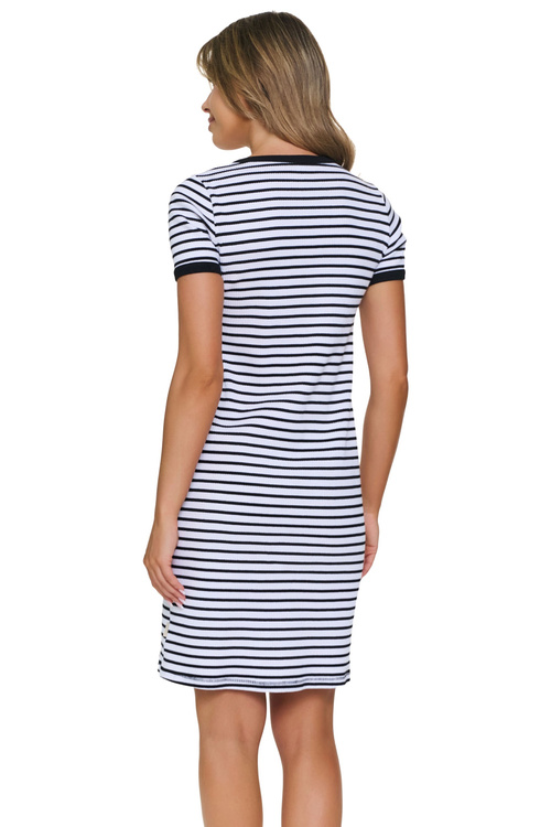 Doctor Nap TM.7539 Koszula nocna bawełniana z zatrzaskami, stripes