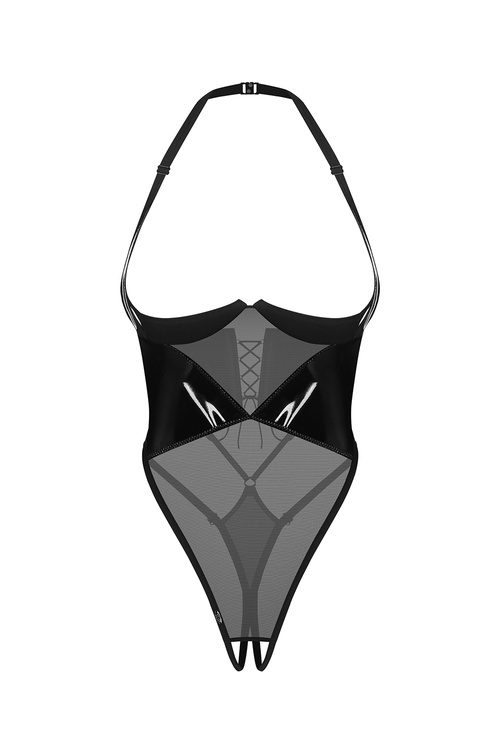 Body sexy Obsessive Rolleya crotchless teddy black