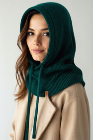 Kaptur balaclava Vivisence 70111 butlekowa zieleń