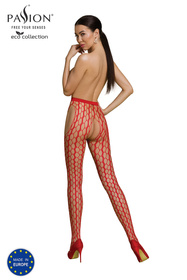 Passion ECO S007 Wyrób pończoszniczy rajstopy, red