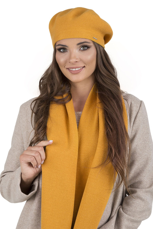 Vivisence 7005 Nakrycie głowy beret, miodowy