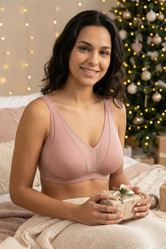 Vivisence 1088 biustonosz miękki z podtrzymaniem bocznym różowy