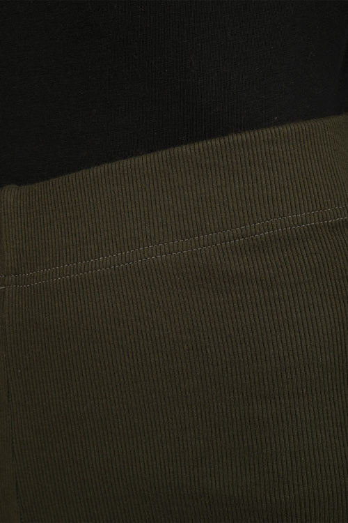 Vivisence 9207kmpl komplet bluza z kapturem, prążkowane legginsy zielony
