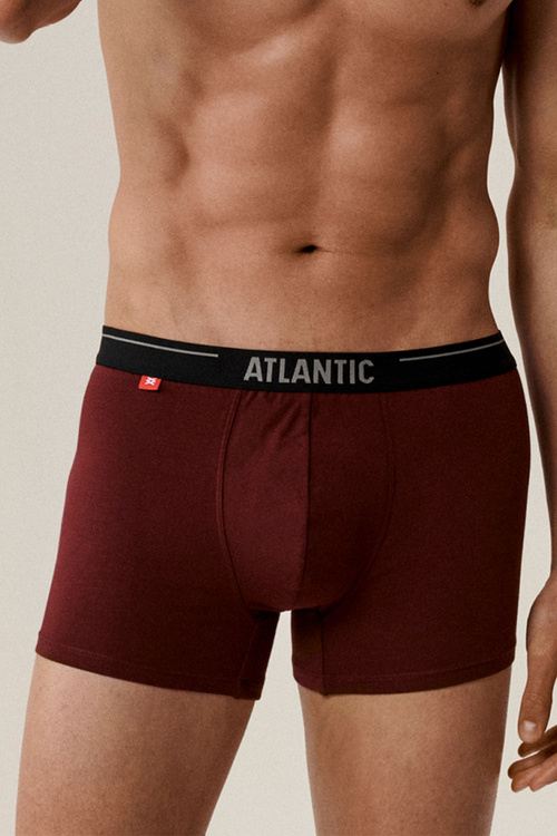 Bokserki Atlantic 3MH-011 3-pack fiolet/czarny/khaki
