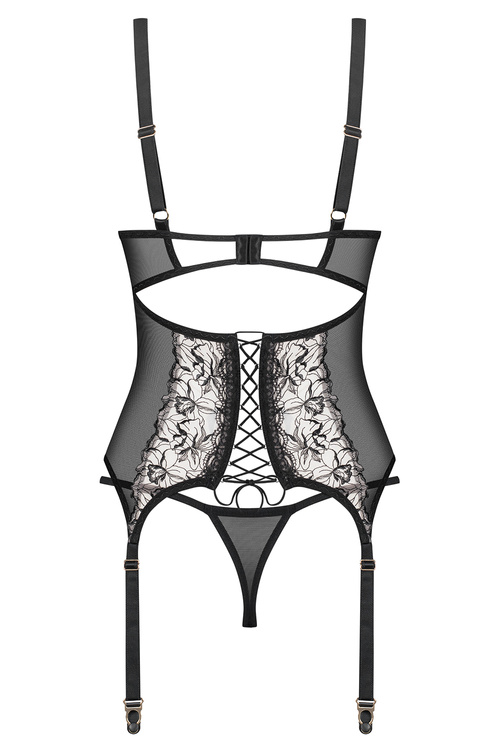 Obsessive Vila Blanes gorset z fiszbinami i stringi multicolor
