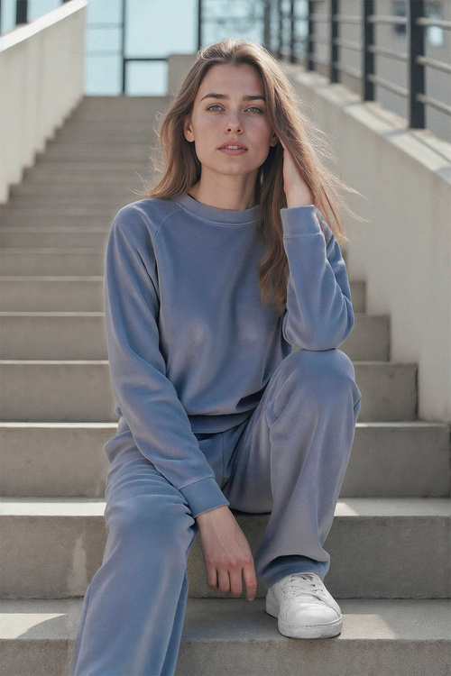 Bluza nierozpinana Vivisence 9005 błękitny