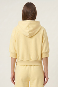 Vivisence 9008 bluza nierozpinana z kapturem bananowy