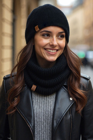 Czapka Vivisence 70115 czarny