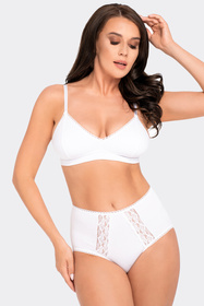 Majtki wysokie figi Babell BBL 199 biały 