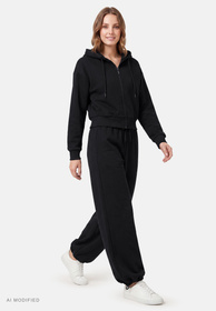 Vivisence 9211kmpl komplet bluza i spodnie nogawki 2 w 1 czarny