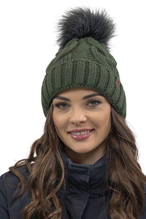 Komplet czapka+komin+rękawiczki Vivisence 7014 Kmpl+R zielony