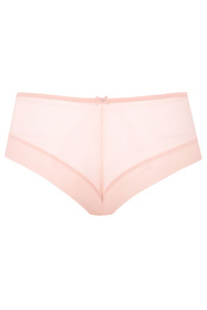 Le Vernis Romance LV-SZ20 szorty z tiulu i haftu pudrowy róż