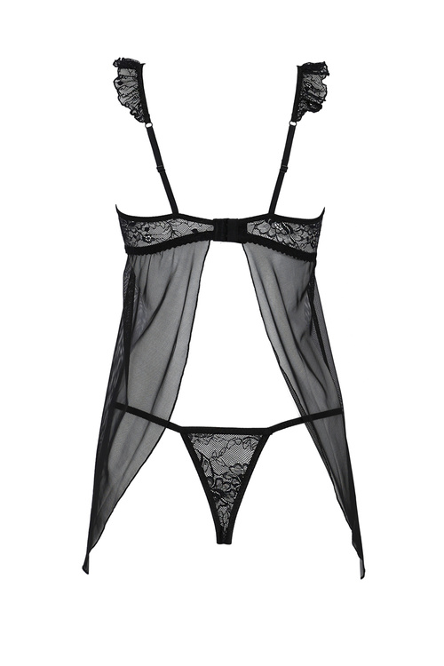 Nocna komplet koszulka + stringi Avanua Milagros chemise black
