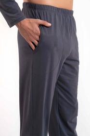 Nocna piżama Italian Fashion Lars dł.r. dł.sp. grafit 