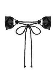 Akcesoria erotyczne kajdanki Obsessive Cordellis cuffs czarny 