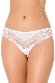 Axami V-6908 Dama de honor Majtki stringi, biały