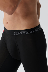 Atlantic BML-016 legginsy męskie bambusowe dopasowane czarny