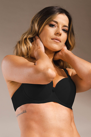 Biustonosz usztywniany Unikat Celina czarny