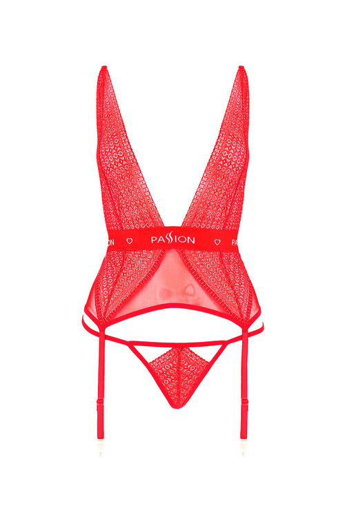 Gorset sexy Passion Mirajane corset red