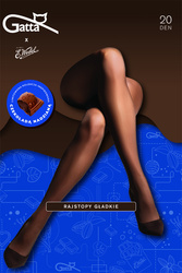 Gatta Wedel Tights rajstopy mikrofibra 20 DEN dark choco
