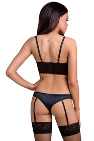 Nocna komplet biustonosz + stringi Casmir Lara set black
