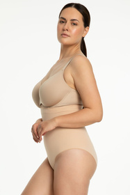 Figi modelujące Julimex 441 Seamless High-Waist Panty beżowy