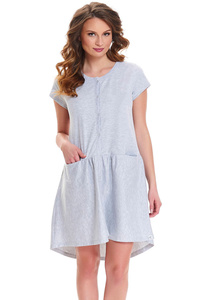 Doctor Nap TCB.9445 Nocna koszula, grey melange