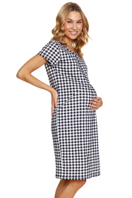 Nocna koszula Doctor Nap TCB.5271 black check