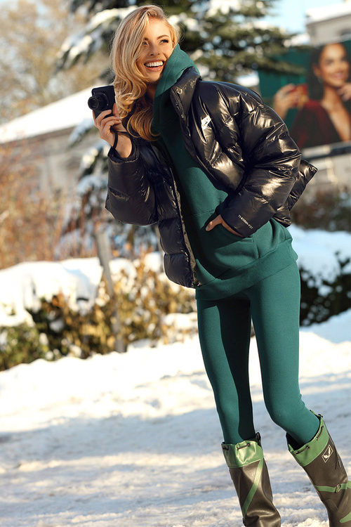 Komplet legginsy + bluza Dkaren Oseye-Kpl zielony 