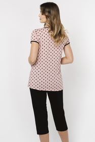 Italian Fashion Bonilla kr.r. sp.3/4 Nocna piżama, druk/czarny