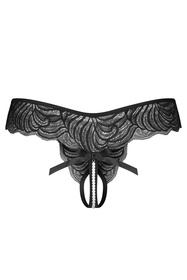 Obsessive Trinise stringi z otwartym krokiem black