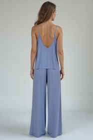 Komplet top + spodnie Vivisence 2046 błękitny