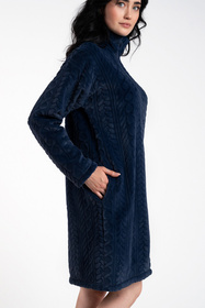 Szlafrok Italian Fashion Rena dł.r. granat
