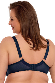 Biustonosz półusztywniany Gaia 1058M Sonia Maxi granatowy