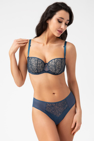 Biustonosz balkonetka Gorsenia K737 Trish niebieski