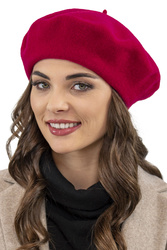 Vivisence 7073 Nakrycie głowy beret, czerwony
