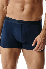 Atlantic 6SMH-004 bokserki męskie 6-pack z miękką gumą, indygo/szary/granat/khaki/niebieski ciemny/denim
