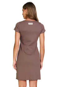 Nocna koszula Doctor Nap TCB.7303 mocha mousse