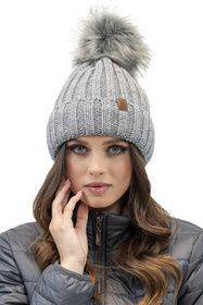 Komplet czapka+komin+rękawiczki Vivisence 70100 Kmpl+R jasnoszary