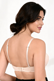 Vivisence 1089 biustonosz push-up, odpinane ramiączka beżowy