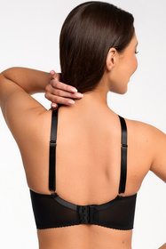 Biustonosz miękki Bella Misteria 51-108 Czarny Łabędź czarny