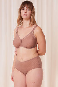 Majtki wysokie figi Triumph Signature Sheer Maxi EX 6901-toasted almond