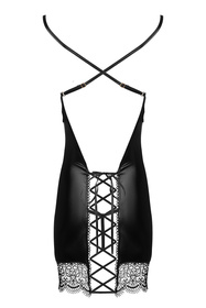 Komplet koszulka + stringi Beauty Night Adelia chemise BN6692 black