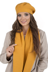 Vivisence 7005Kmpl Komplet beret+szalik, miodowy