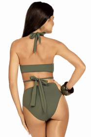 Lorin L2420/2 kostium dwuczęściowy wysokie figi khaki
